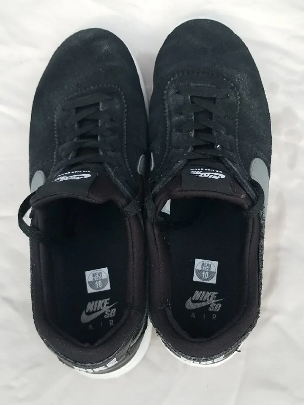 Nike SB Air Max Bruin Men’s Black with Gray Swoosh 10